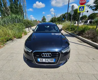 Front view of a rental Audi A6 in Tirana, Albania ✓ Car #10784. ✓ Automatic TM ✓ 0 reviews.