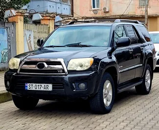 Front view of a rental Toyota 4 Runner in Kutaisi, Georgia ✓ Car #8650. ✓ Automatic TM ✓ 0 reviews.