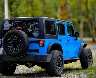 Jeep Wrangler 2018 car hire in Georgia, featuring ✓ Petrol fuel and 285 horsepower ➤ Starting from 225 GEL per day.