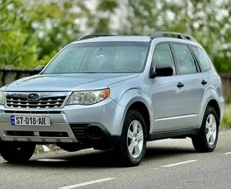 Front view of a rental Subaru Forester in Kutaisi, Georgia ✓ Car #8284. ✓ Automatic TM ✓ 0 reviews.