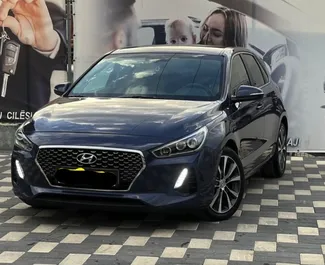 レンタルのHyundai i30の正面ビュー、ドゥレスにて, アルバニア ✓ 車両番号#10476。✓ 自動トランスミッション ✓ 0のレビュー。