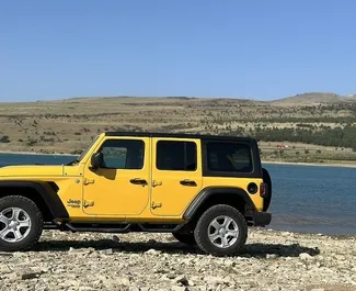 Jeep Wrangler 2021 automobilio nuoma Gruzijoje, savybės ✓ Benzinas degalai ir 270 arklio galios ➤ Nuo 245 GEL per dieną.