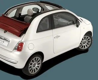 Car Hire Fiat 500 Cabrio #6609 Manual at Ibiza Airport, equipped with 1.2L engine ➤ From Manuel in Spain.