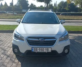 Subaru Outback 2017 available for rent in Tbilisi, with unlimited mileage limit.