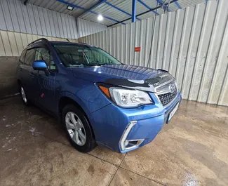 Front view of a rental Subaru Forester Limited at Kutaisi Airport, Georgia ✓ Car #10996. ✓ Automatic TM ✓ 0 reviews.