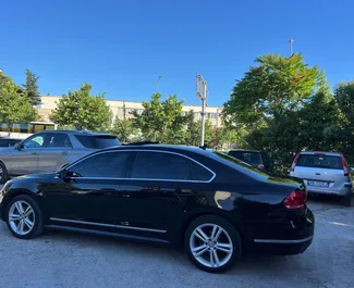 Front view of a rental Volkswagen Passat in Tirana, Albania ✓ Car #11396. ✓ Automatic TM ✓ 0 reviews.