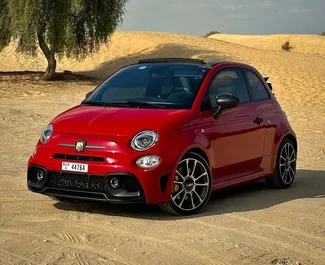 Alquiler de coches Abarth 695 Cabrio 2024 en los EAU, con ✓ combustible de Gasolina y 185 caballos de fuerza ➤ Desde 265 AED por día.