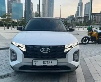 Hyundai Creta rental. Economy, Comfort, Crossover Car for Renting in the UAE ✓ Deposit of 800 AED ✓ TPL, SCDW, Theft insurance options.