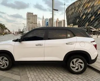 Front view of a rental Hyundai Creta in Dubai, UAE ✓ Car #10150. ✓ Automatic TM ✓ 0 reviews.