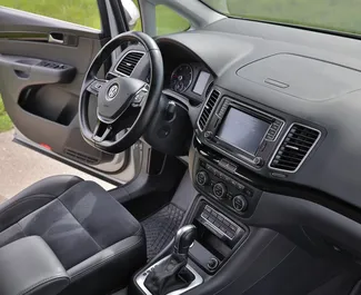 Diesel 2.0L engine of Volkswagen Sharan 2018 for rental in Becici.