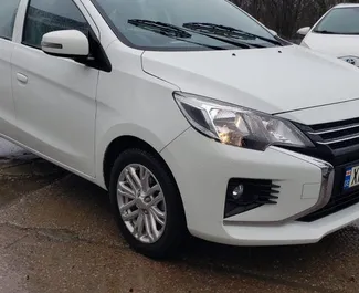 Najem Mitsubishi Attrage. Avto tipa Ekonomičen za najem v v Gruziji ✓ Depozit 300 GEL ✓ Možnosti zavarovanja: TPL, FDW, Potniki, Mladi.