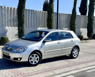 A bérelt Toyota Corolla előnézete a tiranai repülőtéren, Albánia ✓ Autó #11962. ✓ Automatikus TM ✓ 0 értékelések.