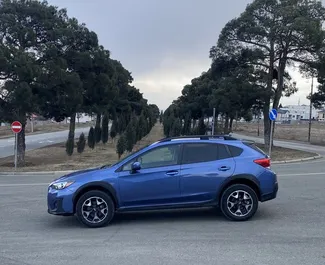 Notranjost Subaru Crosstrek za najem v v Gruziji. Odličen avtomobil s 5 sedeži in Samodejno menjalnikom.