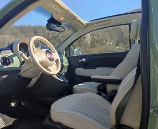 Aluguel de Fiat 500 Cabrio. Carro Económico, Conforto, Cabrio para Alugar na Geórgia ✓ Sem depósito ✓ Opções de seguro: TPL, SCDW, FDW, Passageiros, Roubo.
