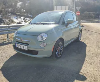 Aluguel de carro Fiat 500 Cabrio 2017 na Geórgia, com ✓ combustível Gasolina e 100 cavalos de potência ➤ A partir de 80 GEL por dia.