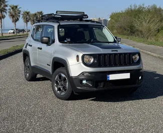 Front view of a rental Jeep Renegade in Batumi, Georgia ✓ Car #13103. ✓ Automatic TM ✓ 0 reviews.