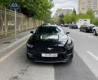 Ford Mustang Coupe 2018 disponível para alugar em Baku, com limite de quilometragem de ilimitado.