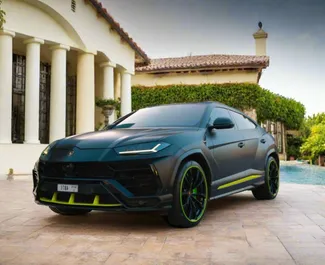 Μπροστινή όψη ενοικιαζόμενου Lamborghini Urus στο Ντουμπάι, Ηνωμένα Αραβικά Εμιράτα ✓ Αριθμός αυτοκινήτου #13473. ✓ Κιβώτιο ταχυτήτων Αυτόματο TM ✓ 0 κριτικές.
