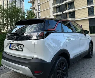 Petrol 1.2L engine of Opel Crossland 2021 for rental in Belgrade.