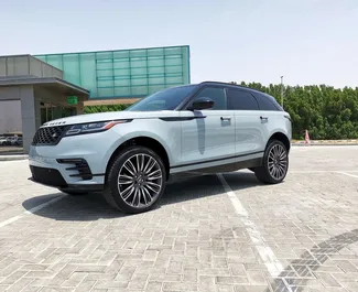 Priekinė automobilio, kurį nuomojate Land Rover Range Rover Velar Dubajuje, JAE vaizdas ✓ Automobilis #13637. ✓ Pavarų dėžė Automatinis TM ✓ Atsiliepimai 0.