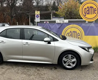 Front view of a rental Toyota Corolla Touring Sports in Budapest, Hungary ✓ Car #4750. ✓ Automatic TM ✓ 1 reviews.