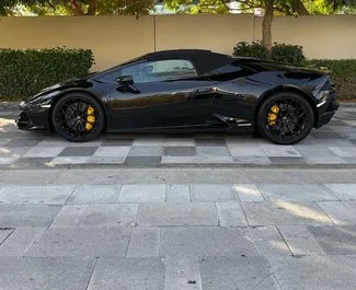 Petrol 5.2L engine of Lamborghini Huracan 2020 for rental in Dubai.