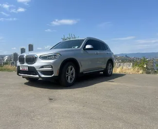 Najem avtomobila BMW X3 2019 v v Gruziji, z značilnostmi ✓ gorivo Bencin in 252 konjskih moči ➤ Od 160 GEL na dan.