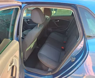 Interior of Volkswagen Polo for hire in Bulgaria. A Great 5-seater car with a Automatic transmission.