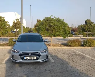 Μπροστινή όψη ενοικιαζόμενου Hyundai Elantra στην Τιφλίδα, Γεωργία ✓ Αριθμός αυτοκινήτου #14496. ✓ Κιβώτιο ταχυτήτων Αυτόματο TM ✓ 0 κριτικές.
