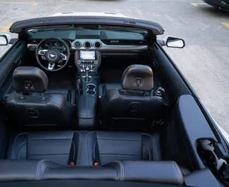 Ford Mustang Cabrio 2019 available for rent in Batumi, with 200 km/day mileage limit.