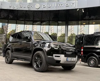 Land Rover Defender rent. Mugavus, Premium, Maastur auto rentimiseks Gruusias ✓ Tagatisraha 1350 GEL ✓ Kindlustuse valikud: TPL, CDW, SCDW.