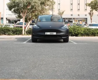 Прокат машины Tesla Model Y – Long Range №14517 (Автомат) в Дубае, с двигателем л. Электромобиль ➤ Напрямую от Лаша в ОАЭ.