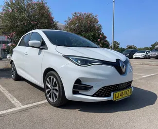 Vuokra-auton etunäkymä Renault Zoe Bar, Montenegro ✓ Auto #14492. ✓ Vaihteisto Automaattinen TM ✓ Arvostelut 0.