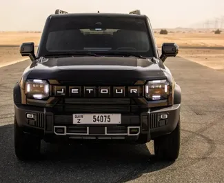 Petrol 5.7L engine of Jetour T2 2025 for rental in Dubai.