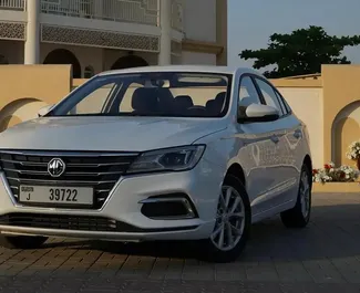 Kiralık bir MG 5 Dubai'de, BAE ön görünümü ✓ Araç #14760. ✓ Otomatik TM ✓ 0 yorumlar.
