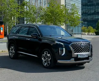 Pronájem Hyundai Palisade. Auto typu Komfort, Prémiová, Crossover k pronájmu v Kazachstánu ✓ Bez zálohy ✓ Možnosti pojištění: TPL.