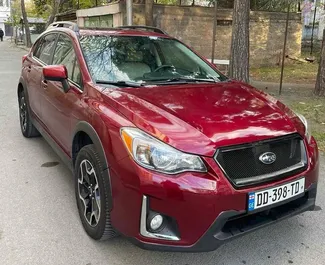 Framvy av en hyrbil Subaru XV i Tbilisi, Georgien ✓ Bil #14753. ✓ Växellåda Automatisk TM ✓ 1 recensioner.