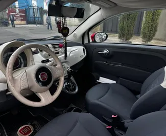Fiat 500 2015 available for rent in Tbilisi, with unlimited mileage limit.