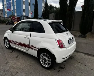 Fiat 500 2015 car hire in Georgia, featuring ✓ Petrol fuel and 130 horsepower ➤ Starting from 180 GEL per day.