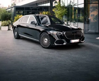 Priekinė automobilio, kurį nuomojate Mercedes-Benz S-Class Maybach Tbilisyje, Gruzija vaizdas ✓ Automobilis #14932. ✓ Pavarų dėžė Automatinis TM ✓ Atsiliepimai 0.