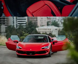 Салон Ferrari 296 GTB для аренды в Грузии. Отличный 2-местный автомобиль. ✓ Коробка Автомат.