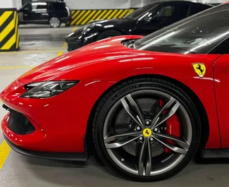 Арендуйте Ferrari 296 GTB 2024 в Грузии. Топливо: Бензин. Мощность: 818 л.с. ➤ Стоимость от 6900 GEL в сутки.