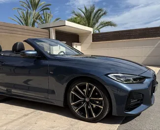 Frontvisning af en udlejnings BMW 420d Cabrio i Alicante, Spanien ✓ Bil #14988. ✓ Automatisk TM ✓ 0 anmeldelser.