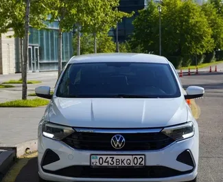 Volkswagen Polo Sedan 2021 automobilio nuoma Kazachstane, savybės ✓ Benzinas degalai ir 110 arklio galios ➤ Nuo 18000 KZT per dieną.