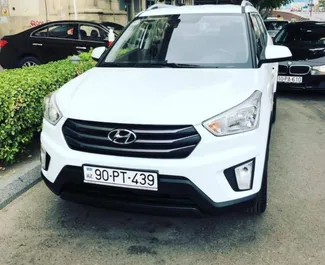 Front view of a rental Hyundai Creta in Baku, Azerbaijan ✓ Car #15066. ✓ Automatic TM ✓ 0 reviews.