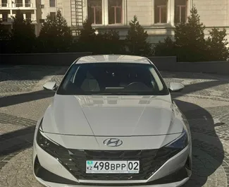 Bilutleie av Hyundai Elantra 2022 i i Kasakhstan, inkluderer ✓ Bensin drivstoff og 128 hestekrefter ➤ Starter fra 23000 KZT per dag.