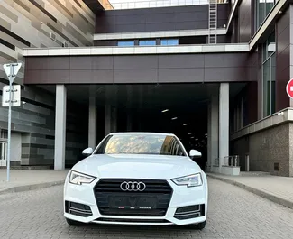 Aluguel de carro Audi A4 2018 na Bielorrússia, com ✓ combustível Gasolina e 190 cavalos de potência ➤ A partir de 66 USD por dia.