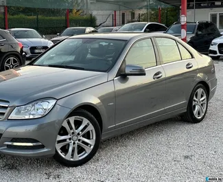 Framvy av en hyrbil Mercedes-Benz C-Class på Burgas Airport, Bulgarien ✓ Bil #15217. ✓ Växellåda Automatisk TM ✓ 0 recensioner.