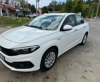 Front view of a rental Fiat Egea in Fethiye, Turkey ✓ Car #11779. ✓ Manual TM ✓ 0 reviews.