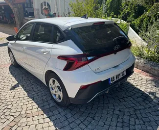 Hyundai i20 2024 car hire in Turkey, featuring ✓ Petrol fuel and 100 horsepower ➤ Starting from 23 USD per day.